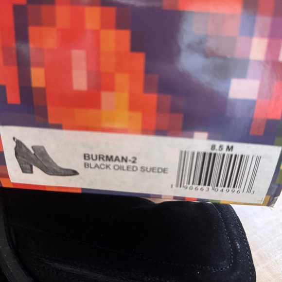 Jeffrey Campbell black oiled suede ankle bootie size 8.5 - Picture 13 of 13